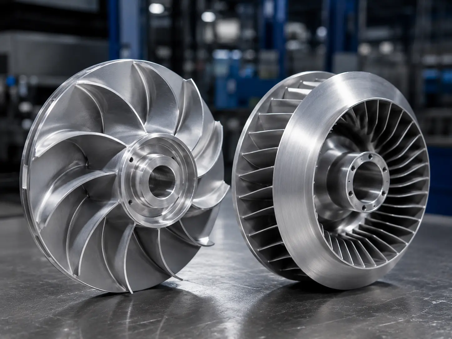 Custom centrifugal fan wheel and blower impeller manufactured by Matson