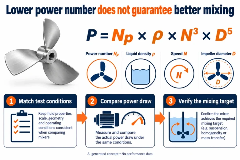 Mixer Impeller Power Number: Is a Lower Value Always Better?